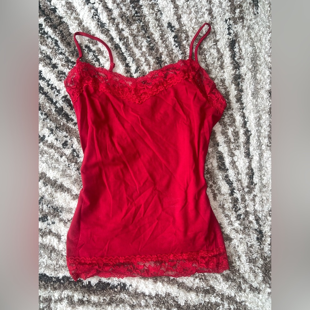 Adorable Vintage Red Tank Top size small